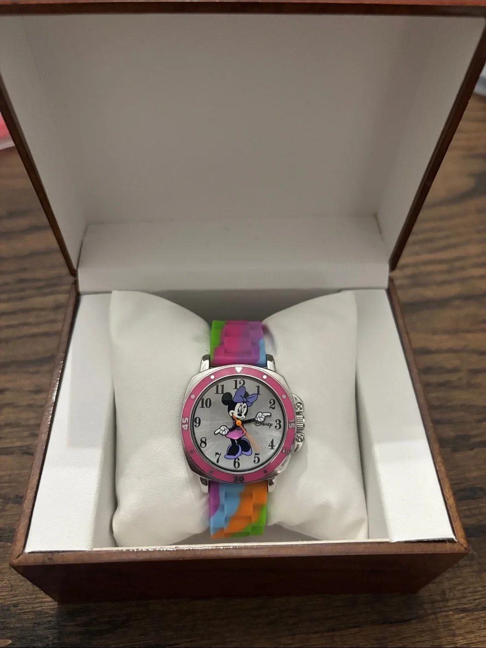 Disney Minnie Mouse Colorful Rainbow Watch